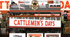 Desktop Screenshot of cattlemensdays.com